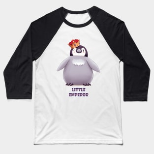 Emperor Penguin Chick 1 (Words) Baseball T-Shirt